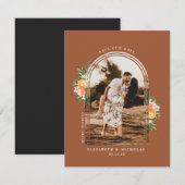 Elegant Citrus Orchard | Boho Save the Date (Voorkant / Achterkant)