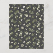 Elegant Citrus Orchard Boho Wedding Guest Details Informatiekaartje (Achterkant)