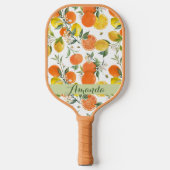 Elegant Citrus Patroon Pickleball Paddle (Voorkant)