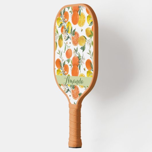 Elegant Citrus Patroon Pickleball Paddle (Links)