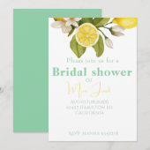 Elegant citrus Vrijgezellenfeest Kaart (Voorkant / Achterkant)