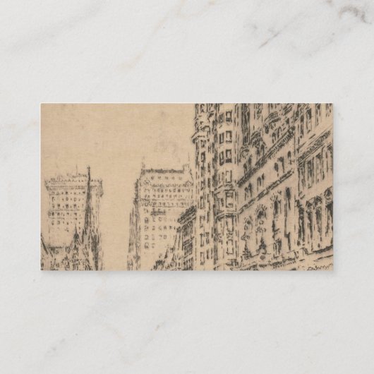 Elegant  City Street Visitekaartje (Achterkant)
