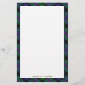 Elegant Clan Baird Tartan Pset Briefpapier (Voorkant)