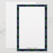 Elegant Clan Baird Tartan Pset Briefpapier (Voorkant / Achterkant)