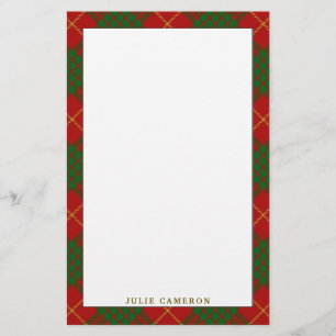 Elegant Clan Cameron Tartan Pset Briefpapier