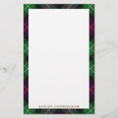 Elegant Clan Cunningham Tartan Plaid Briefpapier (Voorkant)