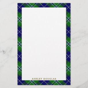 Elegant Clan Douglas Tartan Briefpapier
