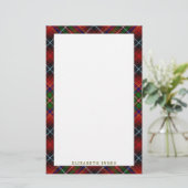 Elegant Clan Innes Tartan Pset Briefpapier (Staand voorkant)