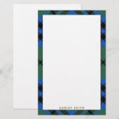 Elegant Clan Keith Tartan Pset Briefpapier (Voorkant / Achterkant)