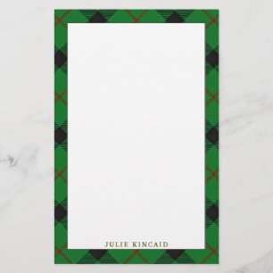Elegant Clan Kincaid Tartan Pset Briefpapier
