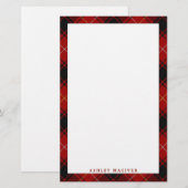 Elegant Clan MacIver Tartan Pset Briefpapier (Voorkant / Achterkant)