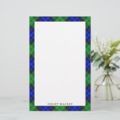 Elegant Clan MacKay Tartan Pset Briefpapier (Staand voorkant)