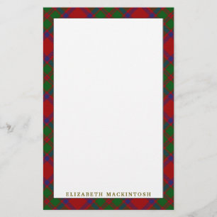 Elegant Clan MacKintosh Tartan Pset Briefpapier