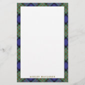 Elegant Clan MacLaren Tartan Pset Briefpapier (Voorkant)