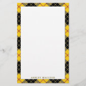 Elegant Clan MacLeod van Lewis Tartan Pset Briefpapier (Voorkant)