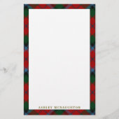 Elegant Clan MacNachtan MacNaughton Tartan Pset Briefpapier (Voorkant)