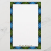 Elegant Clan MacNeil Tartan Pset Briefpapier (Voorkant)