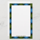 Elegant Clan MacNeil Tartan Pset Briefpapier (Voorkant / Achterkant)