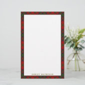 Elegant Clan Matheson Tartan Pset Briefpapier (Staand voorkant)