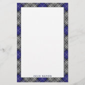 Elegant Clan Napier Tartan Pset Briefpapier (Voorkant)