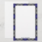 Elegant Clan Napier Tartan Pset Briefpapier (Voorkant / Achterkant)