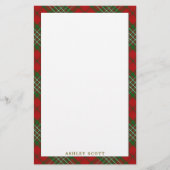 Elegant Clan Scott Tartan Pset Briefpapier (Voorkant)