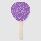Elegant Class of 2023 Afstuderen Violet Pattern Handwaaier (Achterkant)
