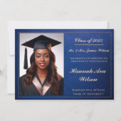 Elegant Class of 2025 Afstuderen aangekondigd Kaart (Voorkant)