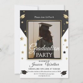 Elegant Class of 2026 Graduate Celebration Invite Kaart