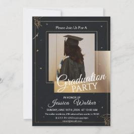 Elegant Class of 2026 Graduate Celebration Invite Kaart