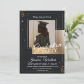 Elegant Class of 2026 Graduate Celebration Invite Kaart (Staand voorkant)