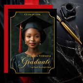 Elegant Class of 2026 Portrait Graduation Aankondiging