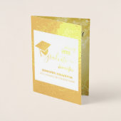 Elegant Class of 20XX, Photo, Topper Afstuderen Folie Kaarten (Voorkant)