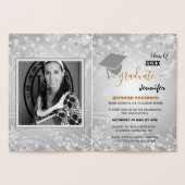 Elegant Class of 20XX, Photo, Topper Afstuderen Folie Kaarten (Binnen)