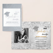 Elegant Class of 20XX, Photo, Topper Afstuderen Folie Kaarten (Display)