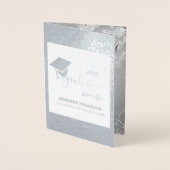 Elegant Class of 20XX, Photo, Topper Afstuderen Folie Kaarten (Voorkant)