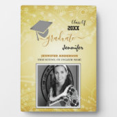 Elegant Class of 20XX, Photo, Topper Afstuderen Fotoplaat (voorkant)