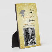 Elegant Class of 20XX, Photo, Topper Afstuderen Fotoplaat (Zijkant)