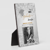 Elegant Class of 20XX, Photo, Topper Afstuderen Fotoplaat (Zijkant)