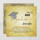 Elegant Class of 20XX, Photo, Topper Afstuderen Kaart (Voorkant / Achterkant)