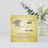 Elegant Class of 20XX, Photo, Topper Afstuderen Kaart (Staand voorkant)