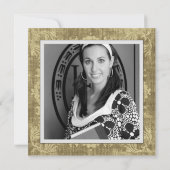 Elegant Class of 20XX, Photo, Topper Afstuderen Kaart (Achterkant)