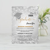 Elegant Class of 20XX, Photo, Topper Afstuderen Kaart (Staand voorkant)