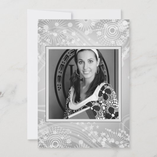 Elegant Class of 20XX, Photo, Topper Afstuderen Kaart (Achterkant)