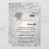 Elegant Class of 20XX, Photo, Topper Afstuderen Kaart (Voorkant / Achterkant)