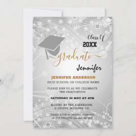 Elegant Class of 20XX, Photo, Topper Afstuderen Kaart