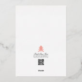 Elegant Classic Art Deco Eenvoudig Lijst Zwart Gou Folie Uitnodiging (Achterkant)