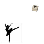 Elegant Classic Ballet Dancer Personal Stationery Rubberstempel (Gestempeld)