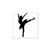 Elegant Classic Ballet Dancer Personal Stationery Rubberstempel (Afrduk)