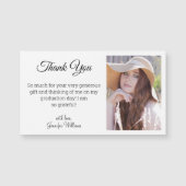 Elegant Classic Bedankt afstuderen Fotomagneet (Voorkant)